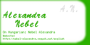 alexandra nebel business card